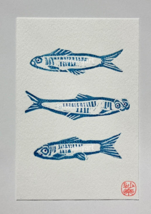 3 Funny Fish Print